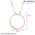 43423 Wholesale high-end lady jewelry simple design hoop pendant necklace